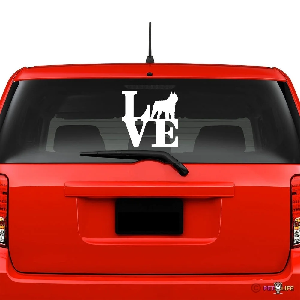 Love Bouvier Windshield Sticker Vinyl Auto Window park des Flandres window decals | Игрушки и хобби