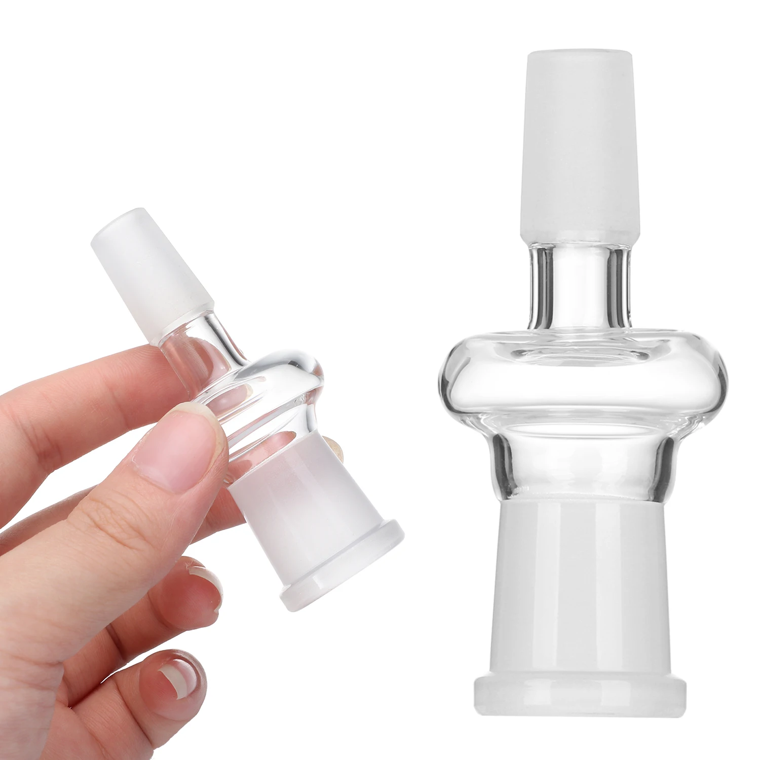 1 pcs Scientific Glass Tube Adapter 18mm Female to 14mm Male Chemical