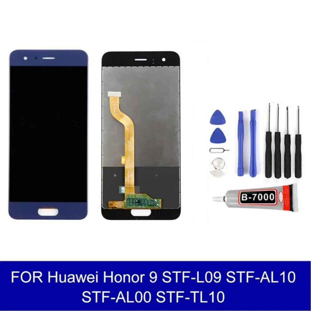 ЖК дисплей для Huawei Honor 9 STF L09 AL10 AL00 TL10 с сенсорным экраном в сборе запасные