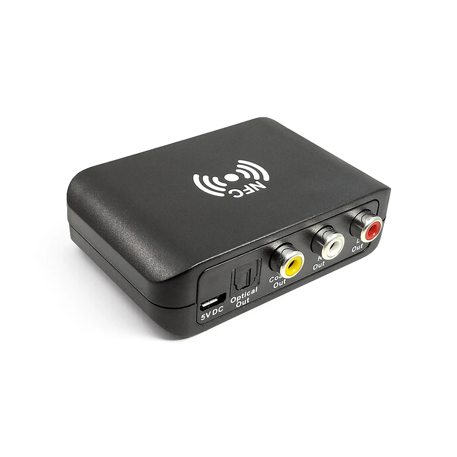 NFC Bluetooth Hi-Fi 5,0 стерео музыкальный приемник APTX HD с низкой задержкой DAC беспроводной цифровой аудио адаптер SPDIF оптический коаксиальный RCA - Цвет: Black