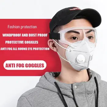 

Protective Safety Glasses Work Anti Dust Eye Anti-fog Antisand Windproof Anti Dust Saliva Transparent Goggles Eye Protection