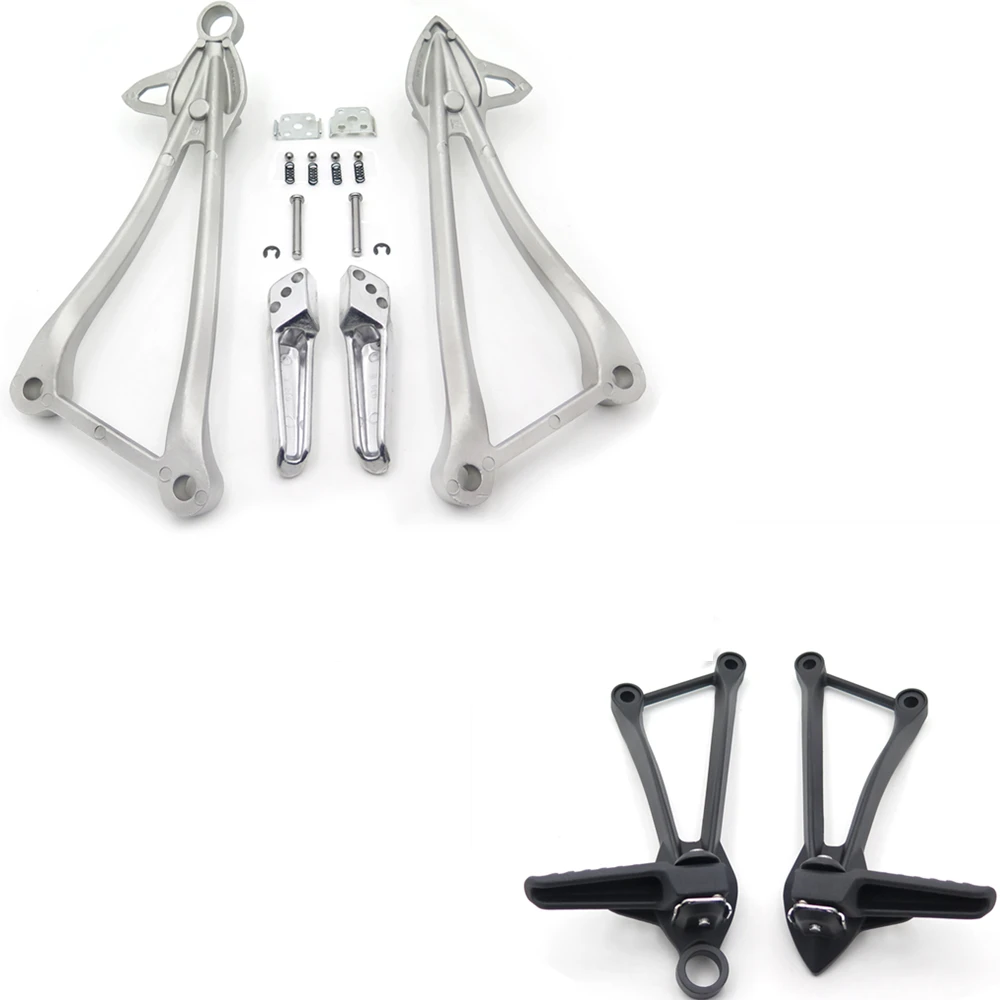Foot Pegs For Kawasaki Zx10r Zx 10r 2008 2009 2010 Black Rear Passenger