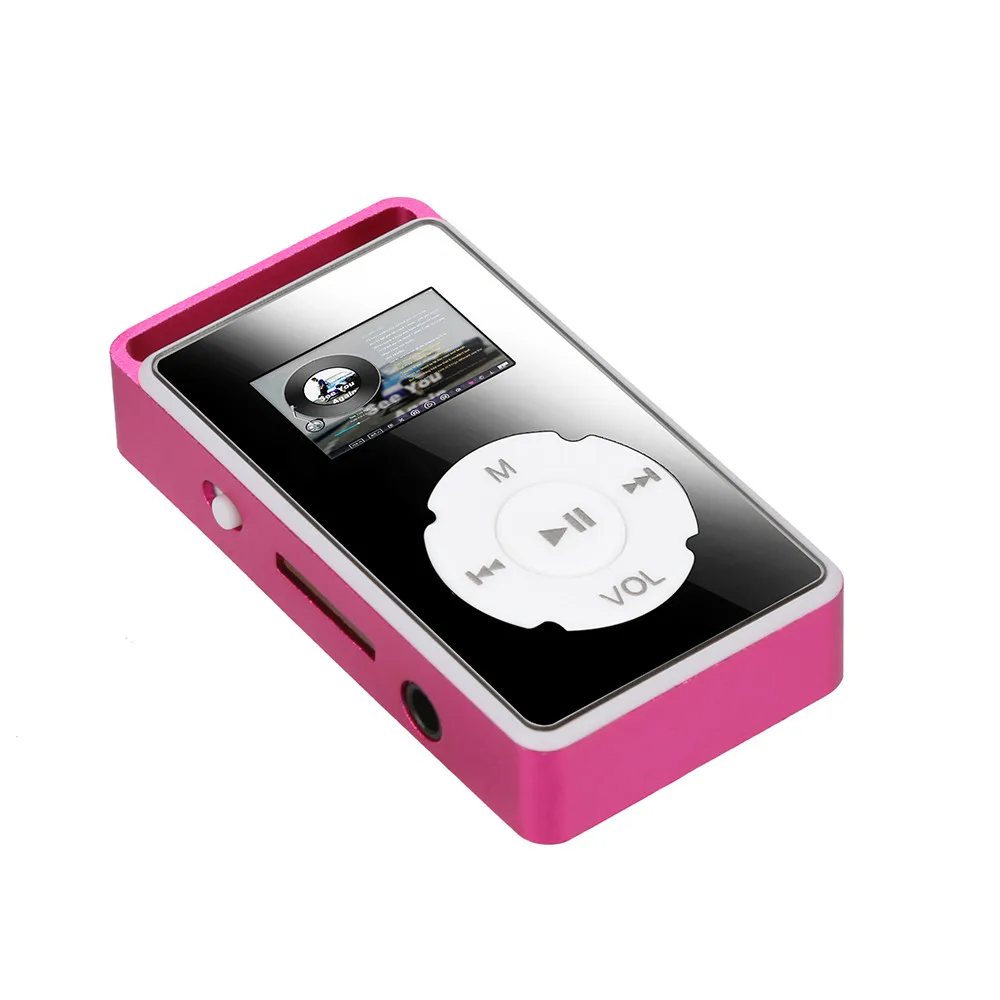 Mp3-плеер 16 ГБ 32 ГБ воспроизведение музыки USB цифровой MP3-плеер ЖК-экран Поддержка Micro SD TF карта Зеркало Музыка Медиа черный