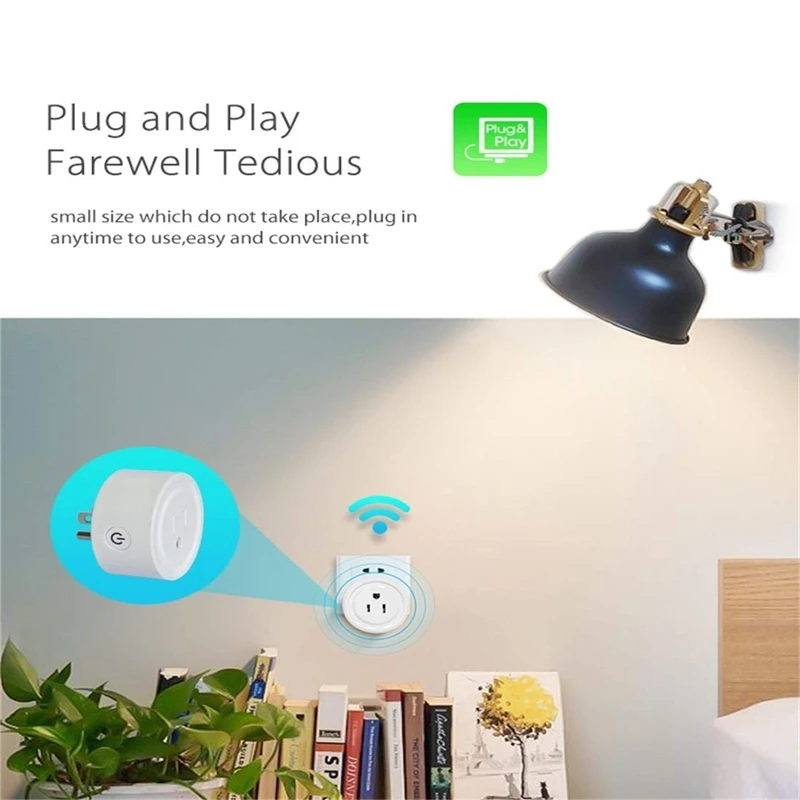AMS-power Plug& Sockets, Nas-Wr06W Wifi Us Smart power Plug, с пультом дистанционного управления, включение/выключение питания через приложение и Функция синхронизации