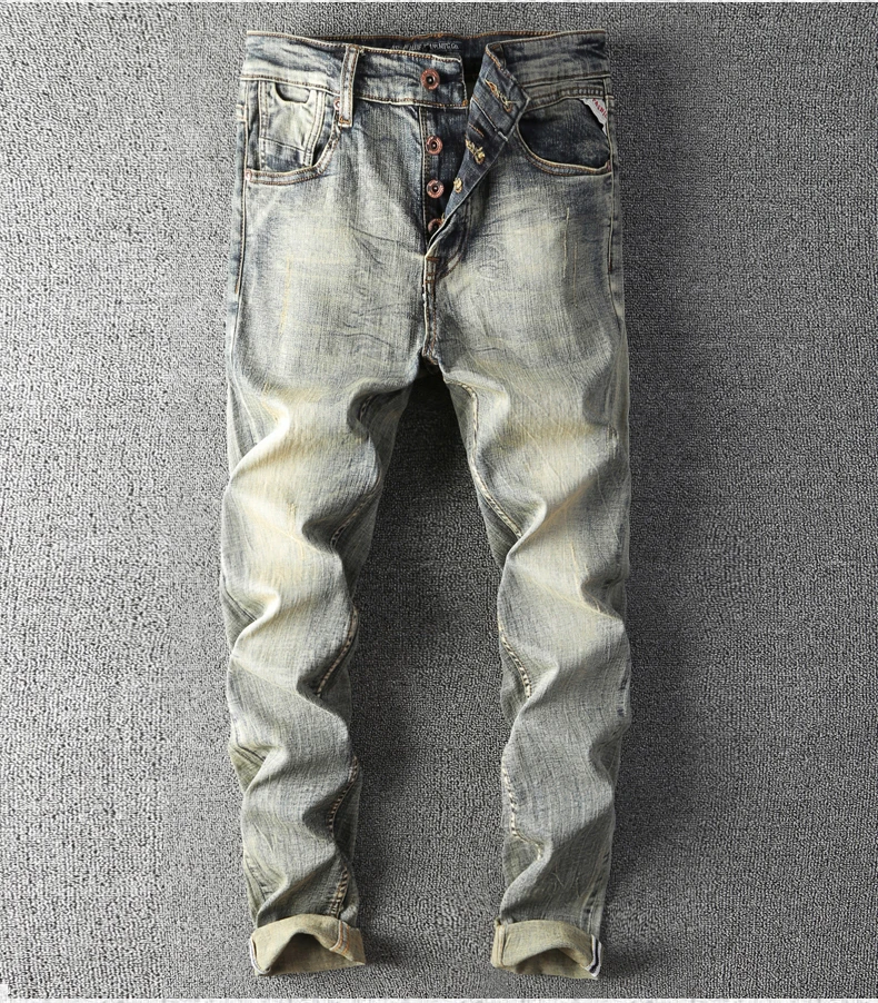 Lente уличная одежда Broek Hoge Kwaliteit джинсы Mannen Kleding узкие джинсы Mannen effeen Gat Heren джинсы Enkellange