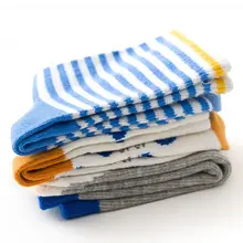 3 пары Хлопковых Носков для детей ясельного возраста, милые чулочно-носочные изделия с рисунками животных, фруктов, От 1 до 12 лет