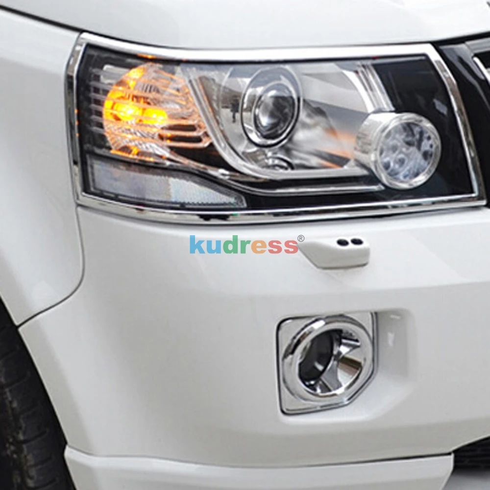 Для Land Rover Freelander 2 2012 2013 автомобиля ABS Хром Передняя фара крышка фары декоративная отделка