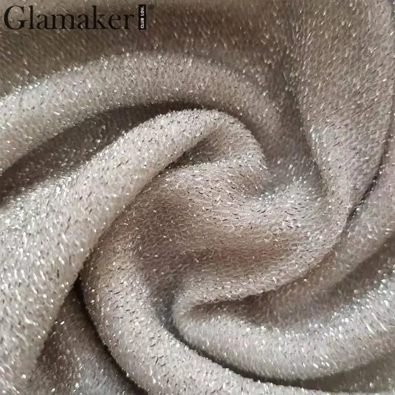 Glamaker белый с открытой спиной Глубокий v образный вырез Облегающий комбинезон
