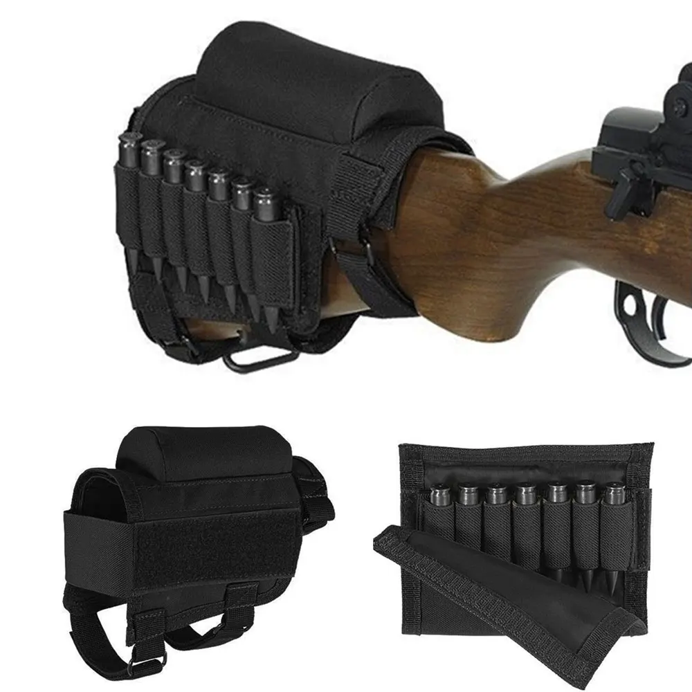 Cheek Rest Tactical Adjustable Nylon Outdoor Sports Equipment Sniper Hunting Accessories Rifle Package Bullet Holder Bag
