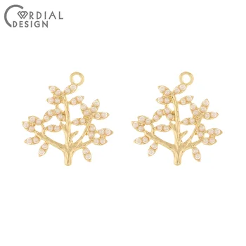 

Cordial Design 50Pcs 23*24MM Jewelry Accessories/Charms/Imitation Pearl/Tree Shape/Hand Made/DIY Pendant/Earring Findings