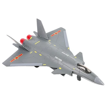 

1:87 Alloy Die Casting Simulation Fighter Model Sound and Light Back Children'S Toy Gift