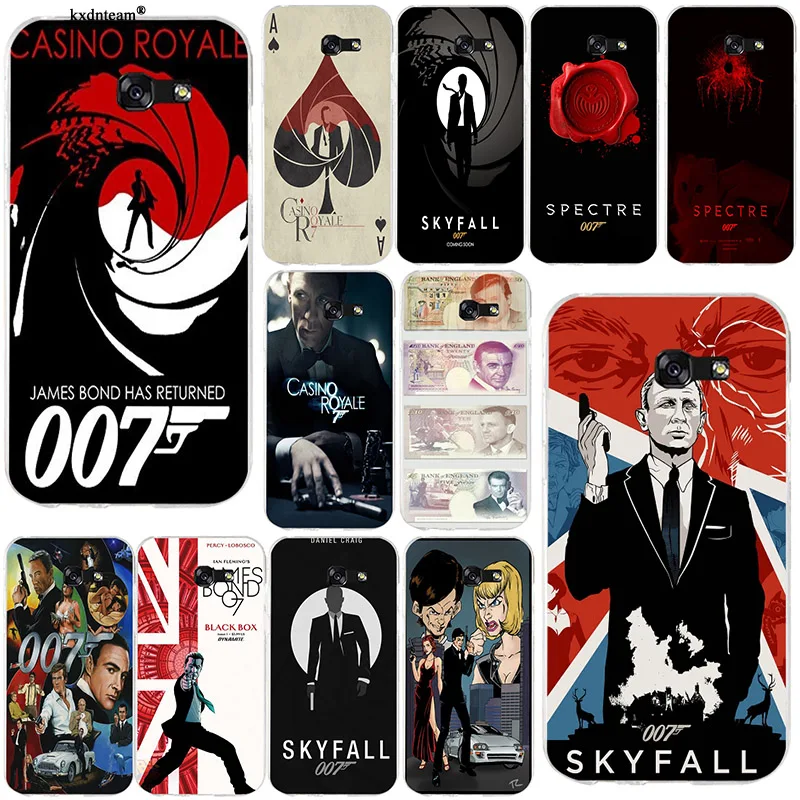 Soft TPU Phone Cases Cover 007 James Bond for Samsung Galaxy Note 2 3 4 5 8 S2 S3 S4 S5 Mini S6 S7 S8 S9 Edge Plus Coque Fundas | Мобильные