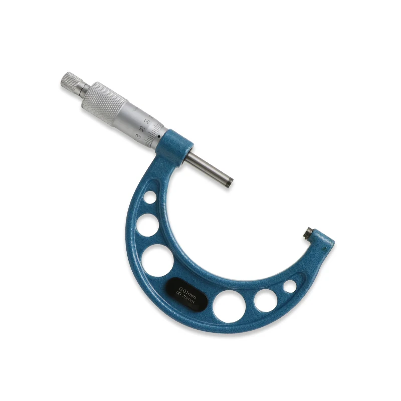 SHAHE 0.01 mm 5075 mm blue outside micrometer mechanical gauges micrometer measuring tool