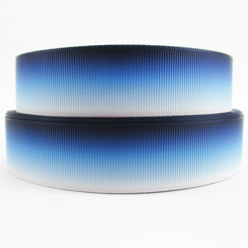 David accessories 1"(25mm) Gradient Quality Printed Grosgrain Ribbon Needlework DIY Handmade Materials,Wedding Gift Wrap,5Yc8612