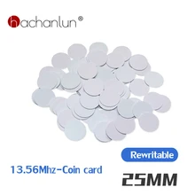 25mm 13.56mhz etiqueta rfid uid regravável clone copyable enfermagem chave etiqueta cartão pode mudar chave bloco 0 5/10 pces tags