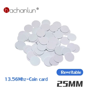 RFID NFC Tag 25mm 13.56mhz Sticker UID Rewritable Clone Nursing KeyChain Block 0 Card Copyable Change Keyfobs 1