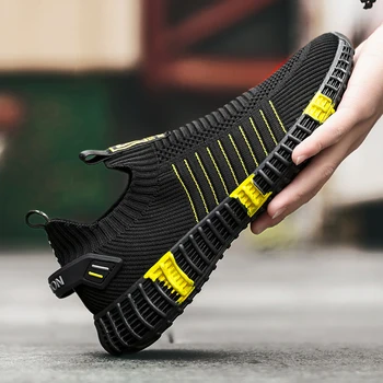 

Summer Shoes for Men Flats Casual Shoes Mesh Fashion Footwear Lace Up Leisure Male Comfortable Jogging Shoe Mens Sneakers