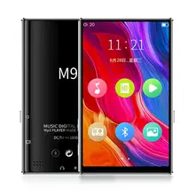 M9 Bluetooth5.0 MP4 Player 4.0 Polegada Tela Sensível Ao Toque Completa Gravação E-book Player de Vídeo De Música Rádio FM alto-Falante embutido