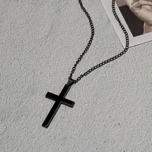 

2021NEW Vintage Gothic Pendants Cross Necklace Cool Street Style Necklaces For Men Women Unusual Chain On the Neck Chains Punk