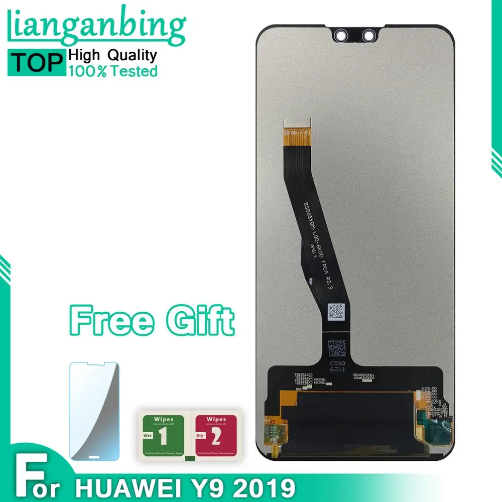 Новый ЖК дисплей для huawei Y9 2019 Дисплей Сенсорный экран Digitizer Ассамблеи JKM LX1 LX2 LX3