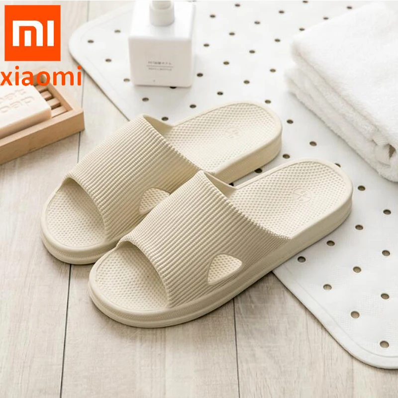 Тапочки Xiaomi mijia мягкие женские, мужские, детские сандалии Нескользящие домашние тапочки для душа детские повседневные тапочки умный дом