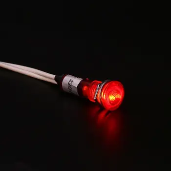 

Car Marine Boat LED Warning Dashboard Signal Lights Pilot Lamp 220V 10mm