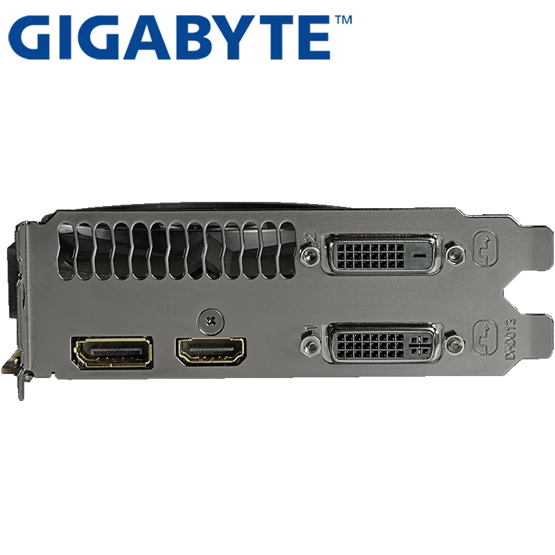 GIGABYTE GTX 950 2GB видеокарты 128 бит GDDR5 видеокарта для nVIDIA VGA карты Geforce GTX950 HDMI 1050TI 750 Ti 950-2 Гб б/у