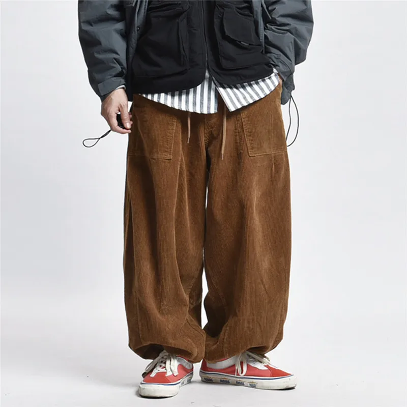 Warm Casual Trousers|Wide Leg Pants 
