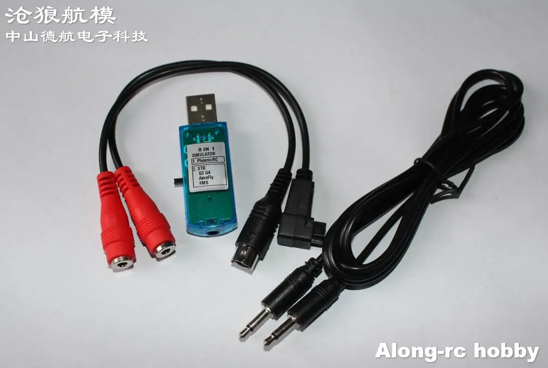 Nuovo Reflex Xtr G5 Aerofly Fms Phoenix Rc 8 In 1 Cavo Simulatore Di Volo Dongle Usb Per Jr Futaba Wfly Walkera Remote