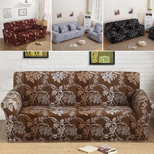 1 4 Sofa Covers Couch Slipcover Stretch Elastic Fabric Settee
