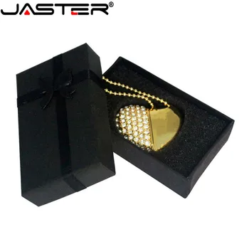 

JASTER glass USB chain keychain with smart USB memory box 2.0 flash pen drive (over 10 pieces free logo)