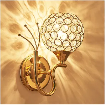

Modern Wall Lamp LED Crystal wall Sconce Light lampada for Stair Bedroom wall decor bedside lights 110-220v