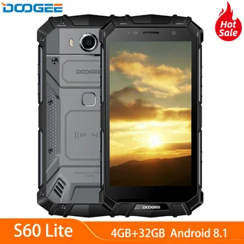 

DOOGEE S60 Lite IP68 Waterproof Rugged Mobile Phone MT6750T Octa Core 4GB+32GB 5.2 Inch TouchScreen NFC Smartphone Android 7.0