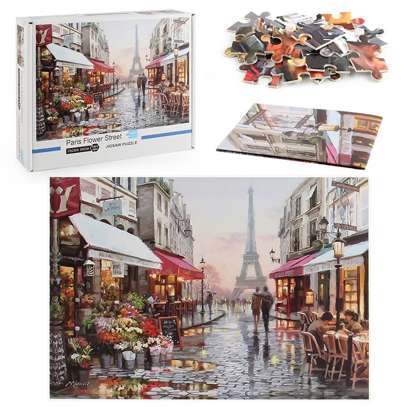 Details about   1000 piece Paris Street Jigsaw Puzzle Puzzles For Adults Toys Learning Education 