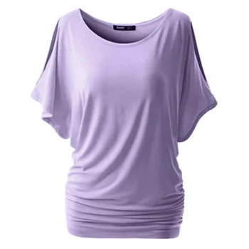 

5XL Women Casual Summer T-Shirt Batwing Short Sleeve Loose Top Basic Tee Female Plus Size Basic Tunic camisas mujer