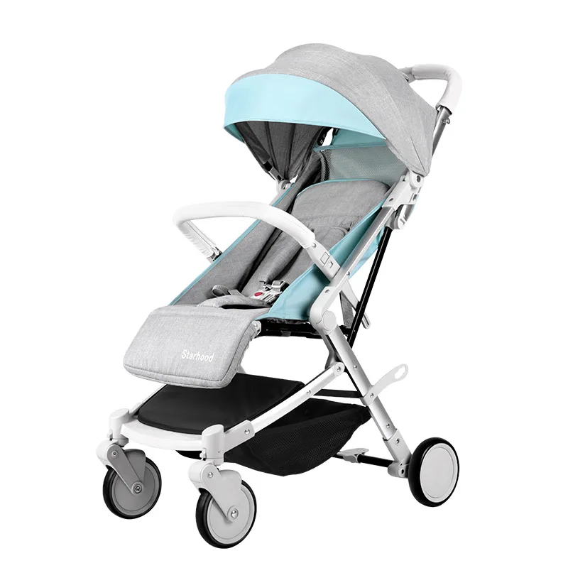 Baby Stroller Four Wheel Travel Bassinet Lightweight Folding Wheels | Мать и ребенок