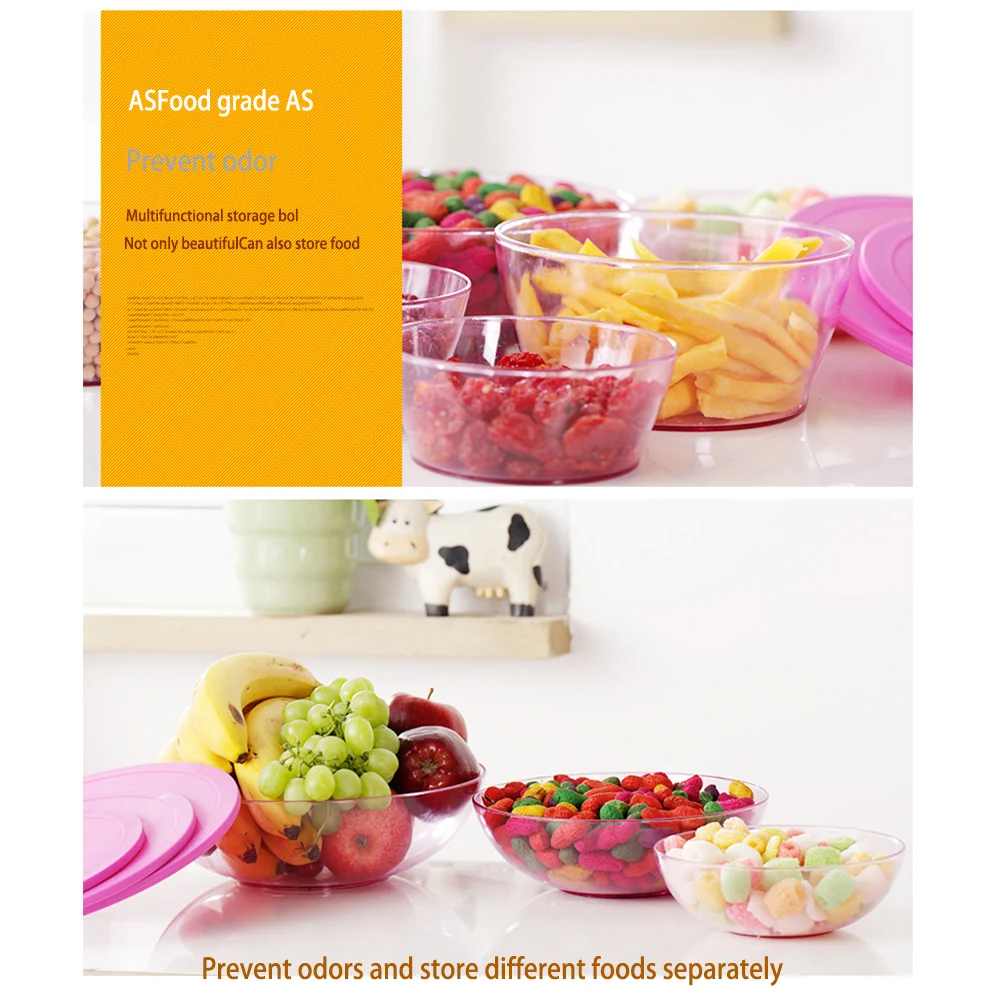 Pyrex контейнер для пищевых продуктов просто хранить стеклянный прямоугольный и круглый контейнер для продуктов Набор холодильник коробка для хранения 5 шт./компл. BPA-free