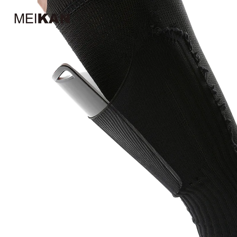 MEIKAN Football Shin Guards Socks With Pocket For Football Shin Pads Leg Sleeves Supporting Professional Sports Soccer Socks