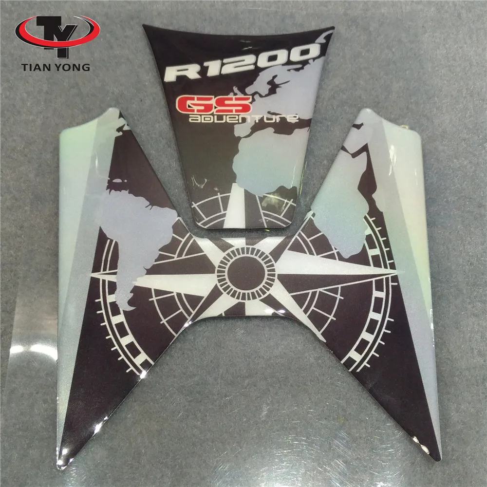 

For BMW R1200GS R1200 GS Rallye LC 2013-2014-2015-2016-2017-2018 Gel Fuel Oil Tank Pad Fish Bone Protector Decal Sticker