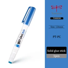  Tombow Push-out Glue Stick Refillable Solid Glue Rod School Stationery Office Supplies Student DIY Gift PT-PC 