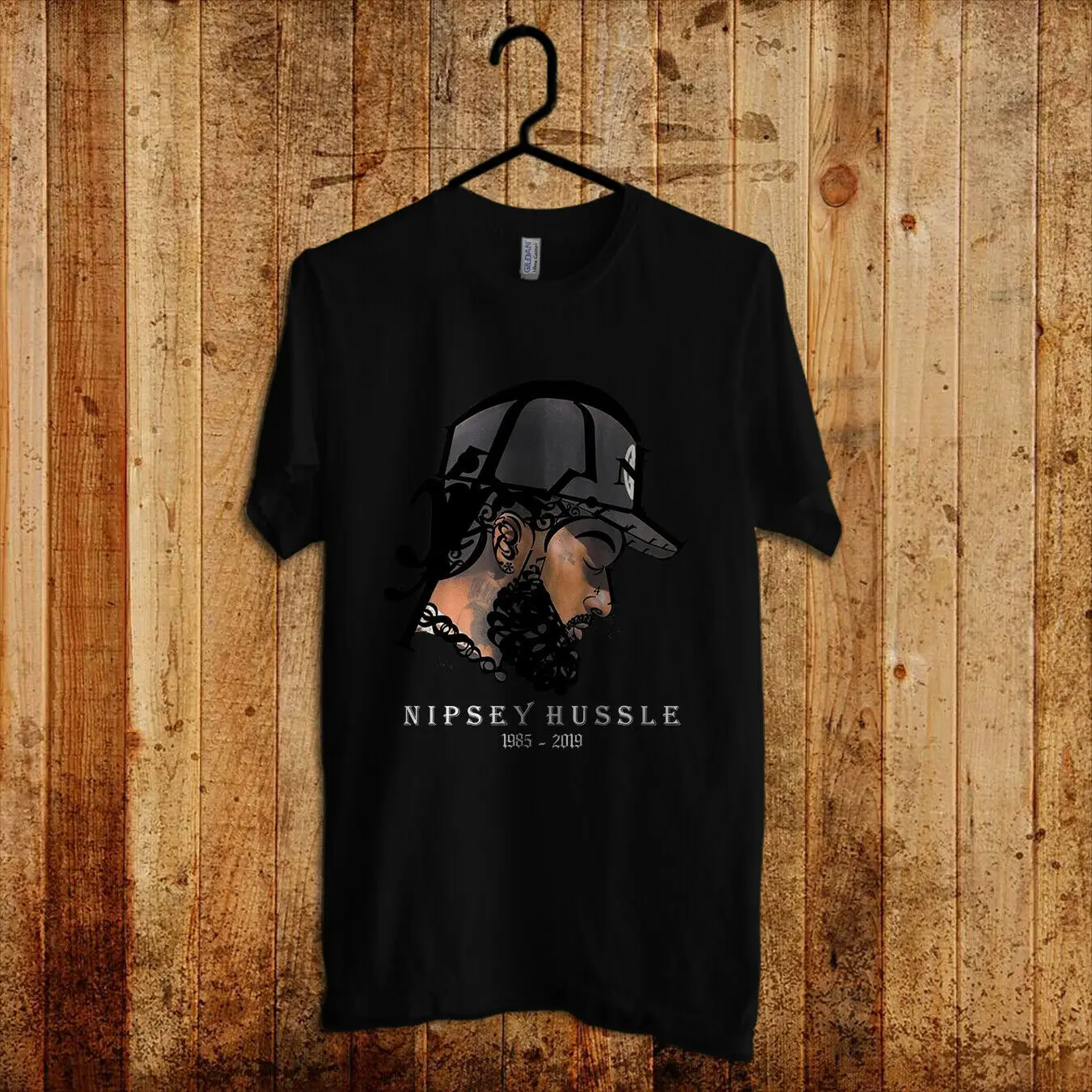 Nipsey Hussle King Rapper HipHop Crenshaw Music Fans Black Print T-Shirt XL Mens 2019 Newest Fashion | Мужская одежда