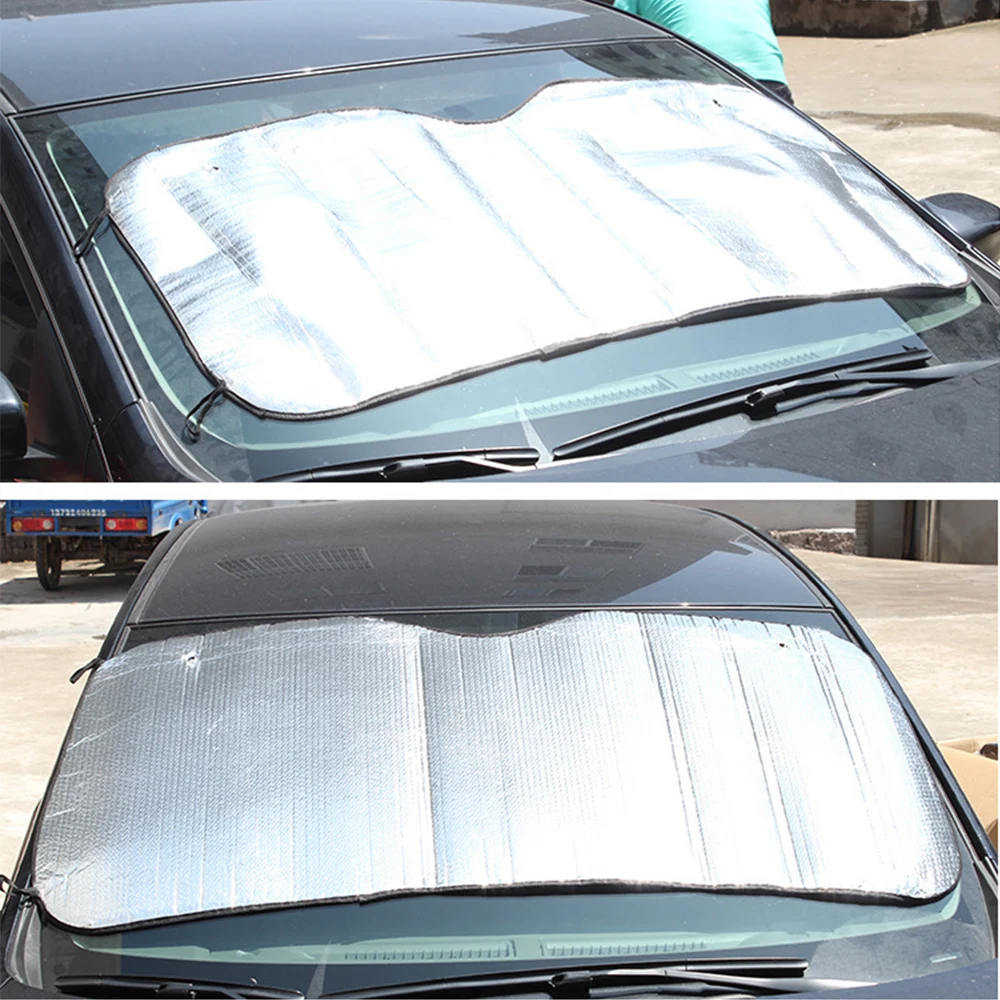 

Car Front Windshield Frost Sun Visor Shade Dust Protector Prevent Snow Ice Cover Universal Sunshades Car Exterior Accessories