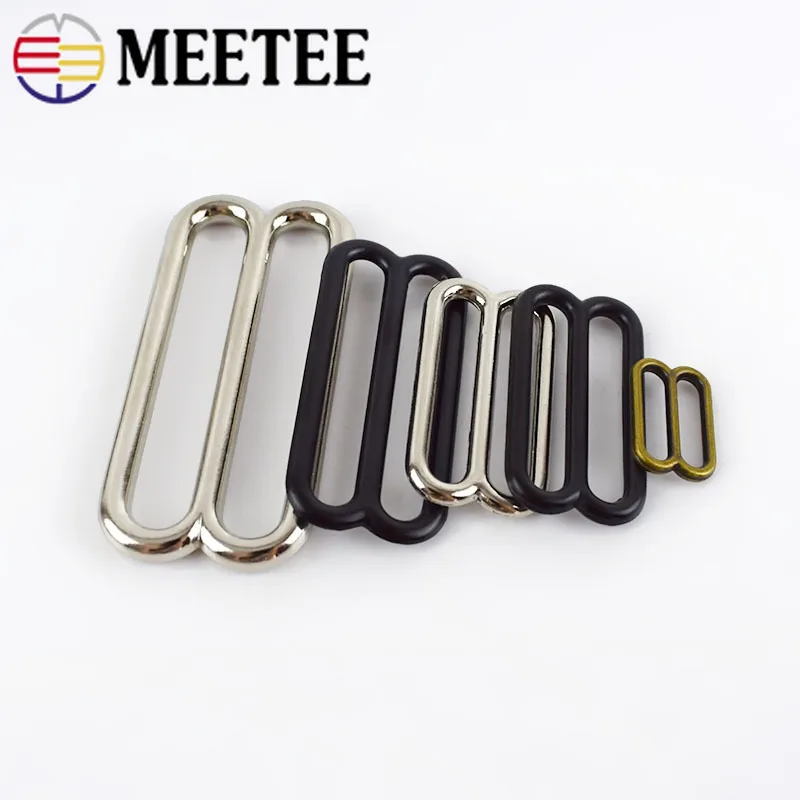 Meetee металлические уплотнительные кольца 5/10 шт. 14 50 мм три скользящие пряжки