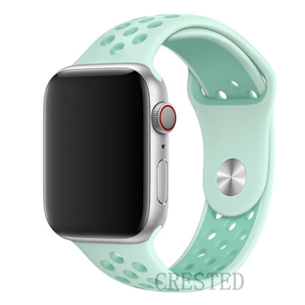 TintTropical Twist35 Ремешок для apple watch 5 4 3 ремешок 44 мм/40 мм iwatch ремешок 5 42 мм/38 мм correa силиконовый браслет аксессуары для часов - Цвет ремешка: TintTropical Twist35