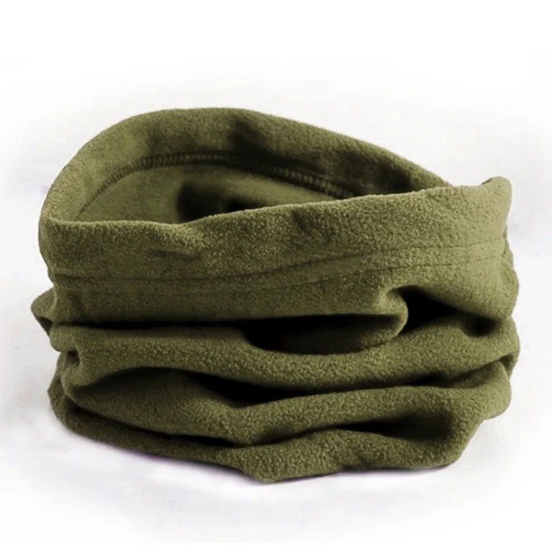 army green Новая мода унисекс для женщин и мужчин шарф-кольцо теплые зима осень шарфы из толстой пряжи снуд шеи теплая маска - Цвет: army green