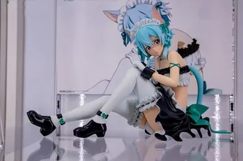 

Japanese Anime 12cm Sword Art Online Asada Shino Maid Ver. Sexy Girl PVC Action Figure Model Collectible Toys skytube tony Doll