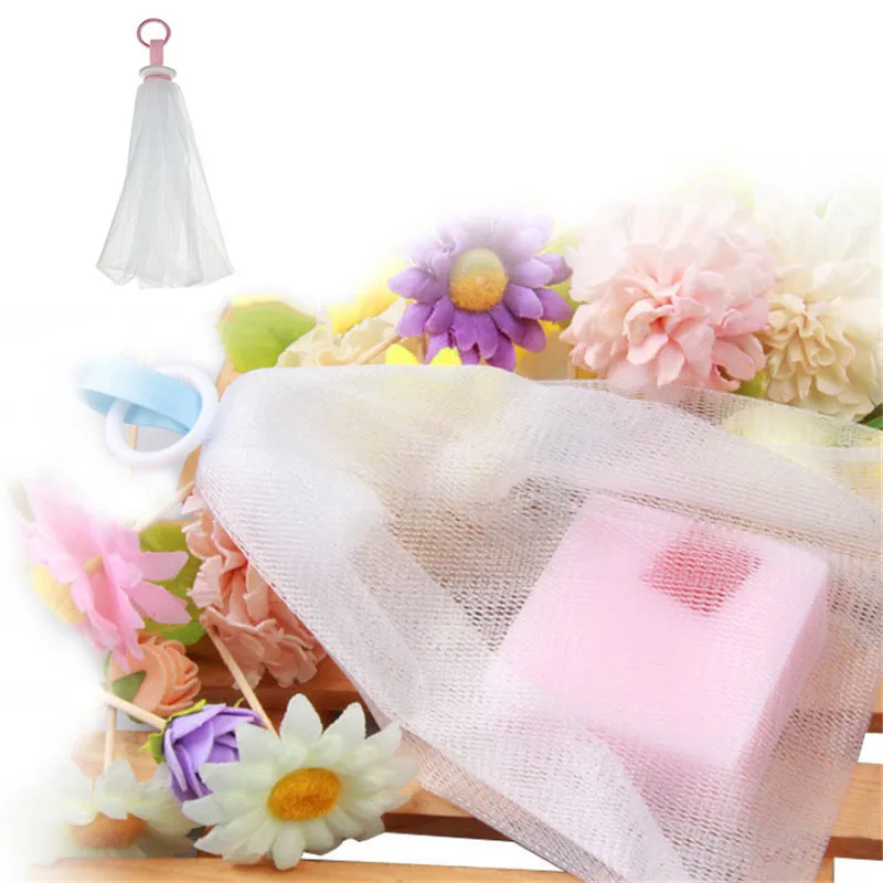 

1pcs face clean tool Soap Foaming Net Bath Shower Soap Blister Bubble Mesh Bath Washing Tool Body Cleanning Bathroom Accessories