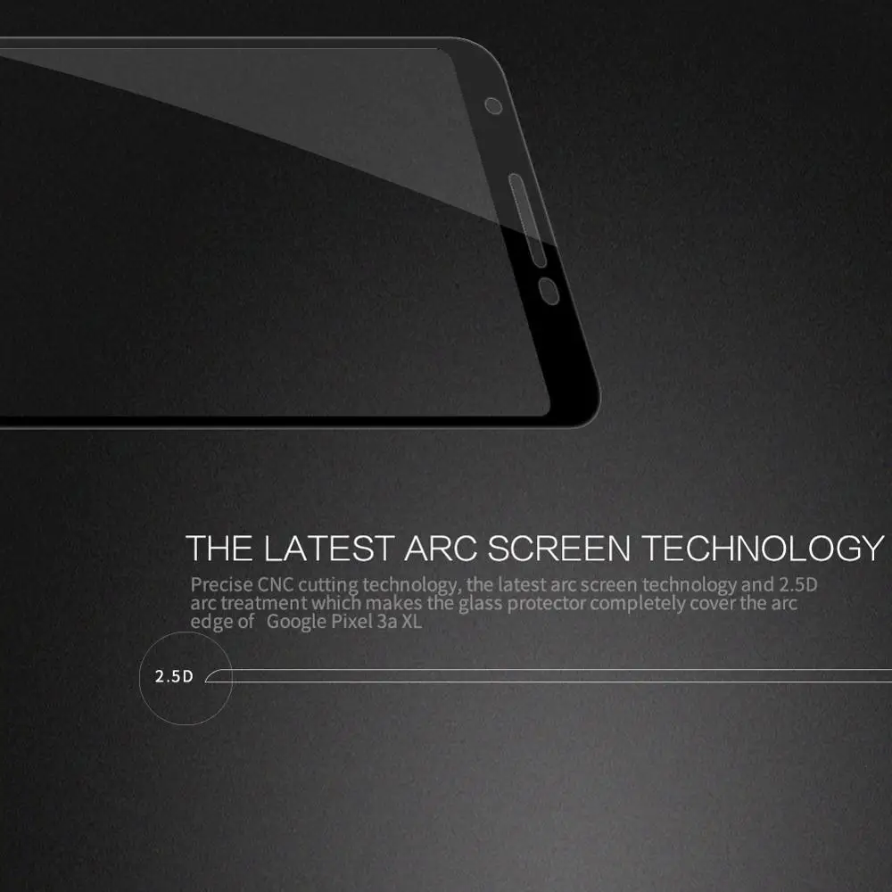 2.5D arc cuvred полное покрытие для Google Pixel 3a XL закаленное стекло Nillkin CP+ Pro Защитная пленка для экрана телефона