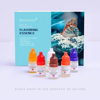 

6PCS 5ml DIY Food Grade Handmade Aroma Fruit Flower Used Flavor Gloss Essence Fragrance For Lip