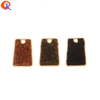 

Cordial Design 50Pcs 18*25MM Jewelry Accessories/DIY Making/Charms/Fabric Effect/Trapezoid Shape/Hand Made/Earring Findings